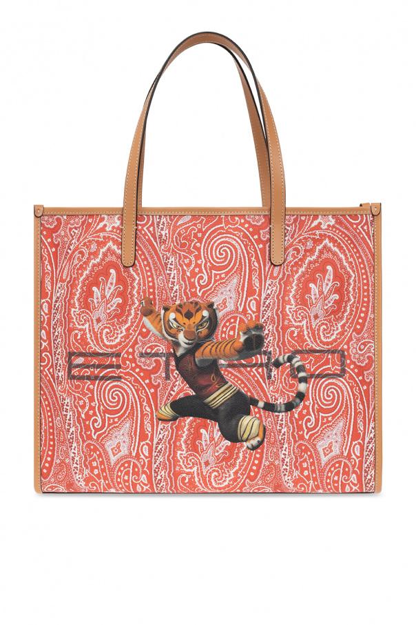 SchaferandweinerShops TW Curved Logo Pmnb012f21lea001 Palm Angels Backpack Etro large quilted weekender bag